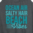 thumbnail image 3 of Instant Message - Ocean Air, Salty Hair, Beach Vibes - Women's Racerback Tank Top, 3 of 6