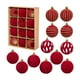thumbnail image 2 of Christmas Decorations 12 Piece Flocked Christmas Balls Christmas Decoration SetMultiple Styles Of Christmas Tree Decorations Can Also Be Used For Other Party, 2 of 6