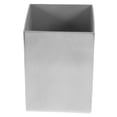 thumbnail image 3 of Troglfold pencil cup Silver Steel Desk Organizer Pen Holder Makeup Brush Container,2.76"X2.76"X3.74", 3 of 10