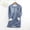 Blue, variant on Women's Warm Sherpa Lined Fleece Pullover Winter Crewneck Sweatshirt Loungewear Tunic Tops