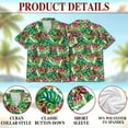 thumbnail image 3 of Bigfoot Hawaiian Shirt for Men, Button Down Summer Beach Short Sleeve, Tropical Style, Sizes S-5XL, 3 of 4