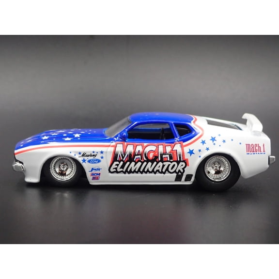 Open Box 1973 73 FORD MUSTANG MACH 1 ELIMINATOR NHRA 1/64 SCALE DIORAMA DIECAST MODEL CAR