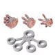 thumbnail image 2 of Ejercitador de mano, bandas de resistencia para expansor de dedo de mano Expansor de mano Fuerza de fortalecimiento para la fuerza de los dedos, banda de resistencia para entrenador de ejercitador, 2 of 4