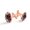 Color 4, variant on Men's Classic Stainless Steel, Camouflage Butterflies Pattern Cufflinks Business Wedding Shirts, Rose Gold
