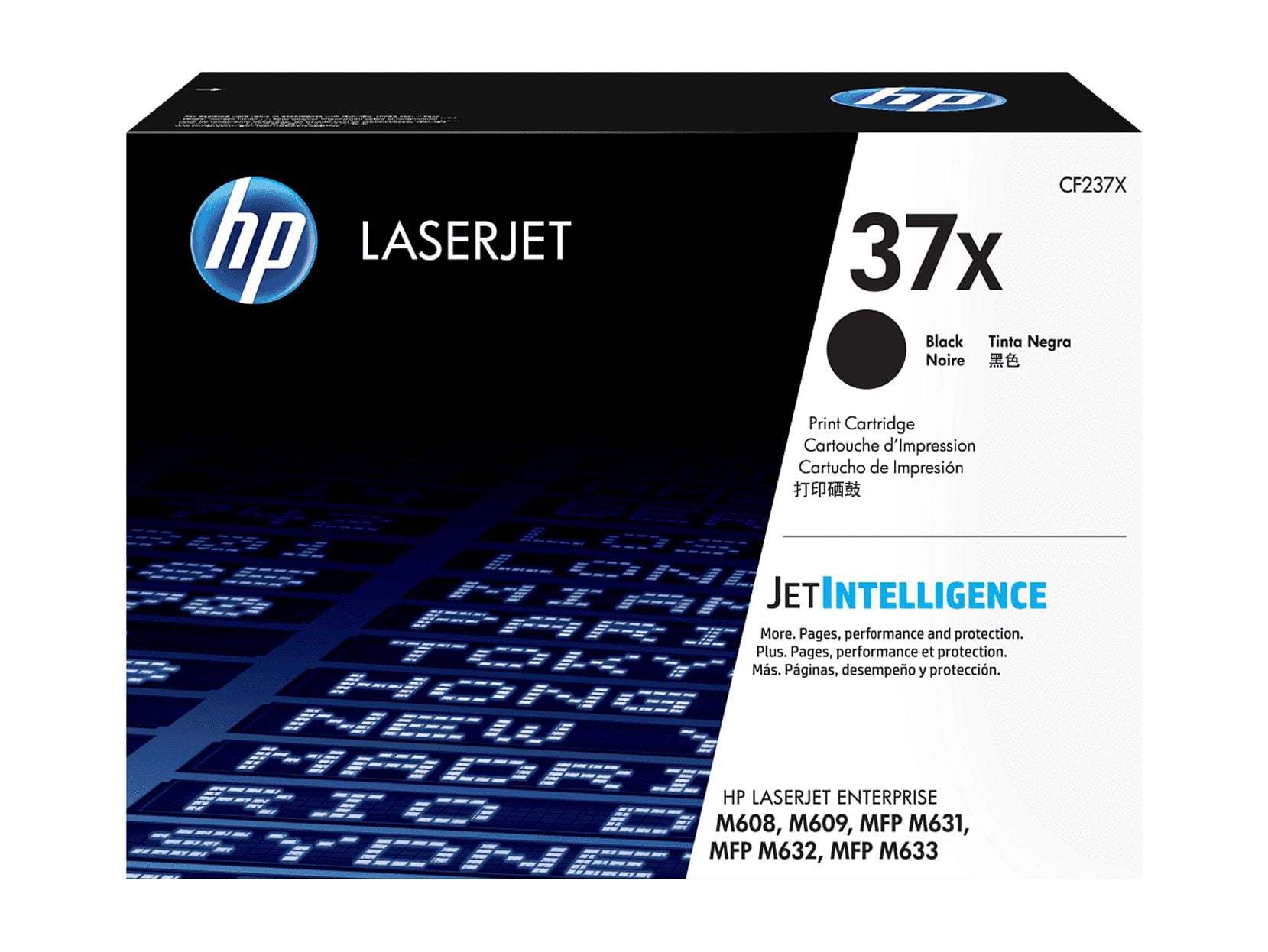 HP 37X Black High Yield Toner Cartridge, CF237X