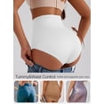 thumbnail image 4 of GAI YI Women's High-Waist Full Coverage Briefs, Plus Size Soft Stretch Underwear with Wide Waistband, No-Dig Fit, 4-Pack, 4 of 6