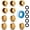 5 Cap 5 Plug, variant on Garden Hose End Caps, 3/4" Brass Hose Cap Faucet Female Caps - Garden Hose Cap, Garden Hose Caps (6 Pack)