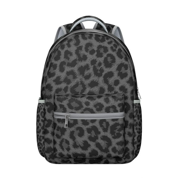 Vintage Leopard Print Backpack Tropical Style Cheetah Pattern School Bag Unique Animal Design for Students