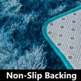 thumbnail image 6 of Shag Area Rug, 5x7 Ft dark Blue Upgrade Anti-Skid Durable Rectangular Cozy Rug, High Pile Soft Throw Rug for Nursery Room Living Room, 6 of 12