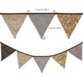 thumbnail image 5 of Paquete de 12 banderines triangulares de algodón de doble cara de 3,2 m para guardería, color marrón TUNC Sencillez, 5 of 5