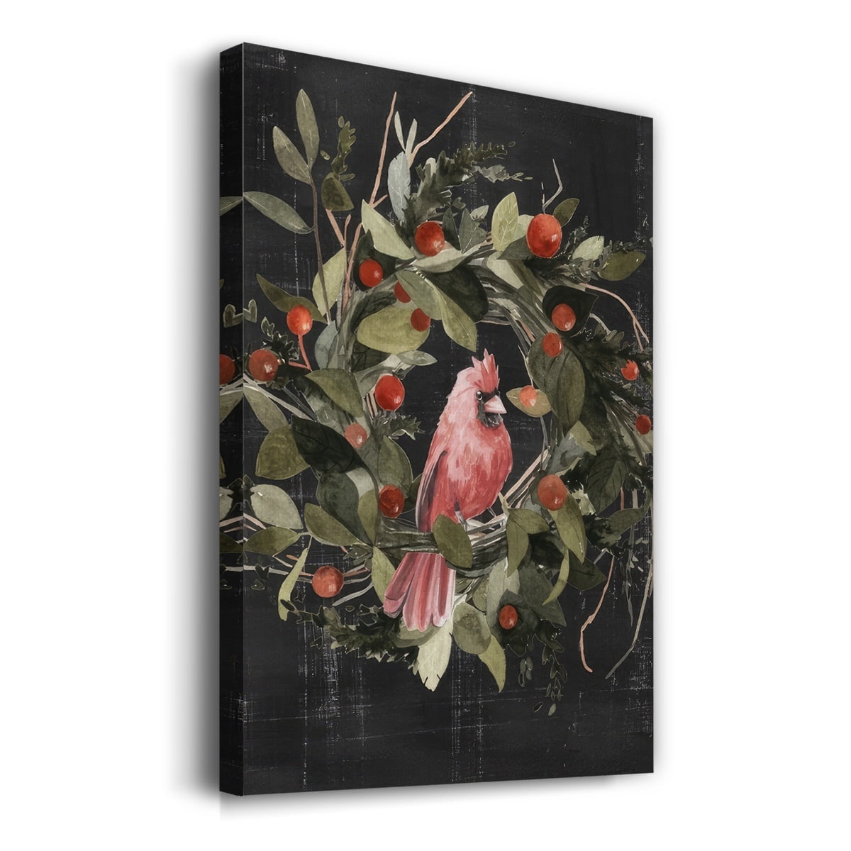 Christmas Cardinal II- Gallery Wrapped Canvas