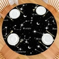 thumbnail image 2 of Galaxy Themed Round Tablecloth with Elastic Edge Spill-Proof & Scratch-Resistant for Parties & Picnics, 2 of 4