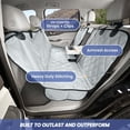 thumbnail image 3 of 4Knines Dog Seat Cover with Hammock for Fold Down Rear Bench Seat, Heavy Duty, Black, 3 of 10