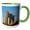 Green/White, variant on 3drose, the South Tower of the Iconic Brooklyn Bridge, New York City, New York, 11oz Mug