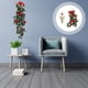 thumbnail image 4 of 1 juego de flores artificiales colgantes con cesta, rosas falsas para jardín., 4 of 7