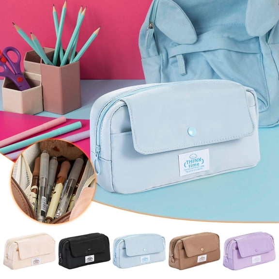 Yyuenw Large Capacity Transparent Pencil Case With Multifunctional And A Sense Of Stationery Bag