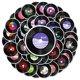 thumbnail image 1 of Pegatinas de vinilo con dibujos a mano, garabatos góticos morados, para niños, paquete de 50 pegatinas de vinilo variadas para portátiles, teléfonos, botellas de agua, patinetas y maletas, 1 of 5