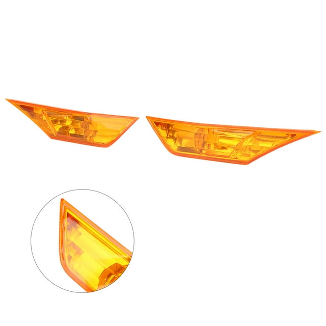Luz 2pcs lámpara de marcador lateral alojamiento de la lente naranja reemplazo de la lente de brillo de naranja para cívicos de decima generación fk lx ex turing