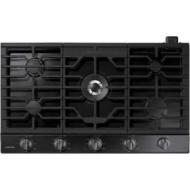 Samsung NA36N6555TG 36 inch Black Stainless 5 Burner Gas Cooktop