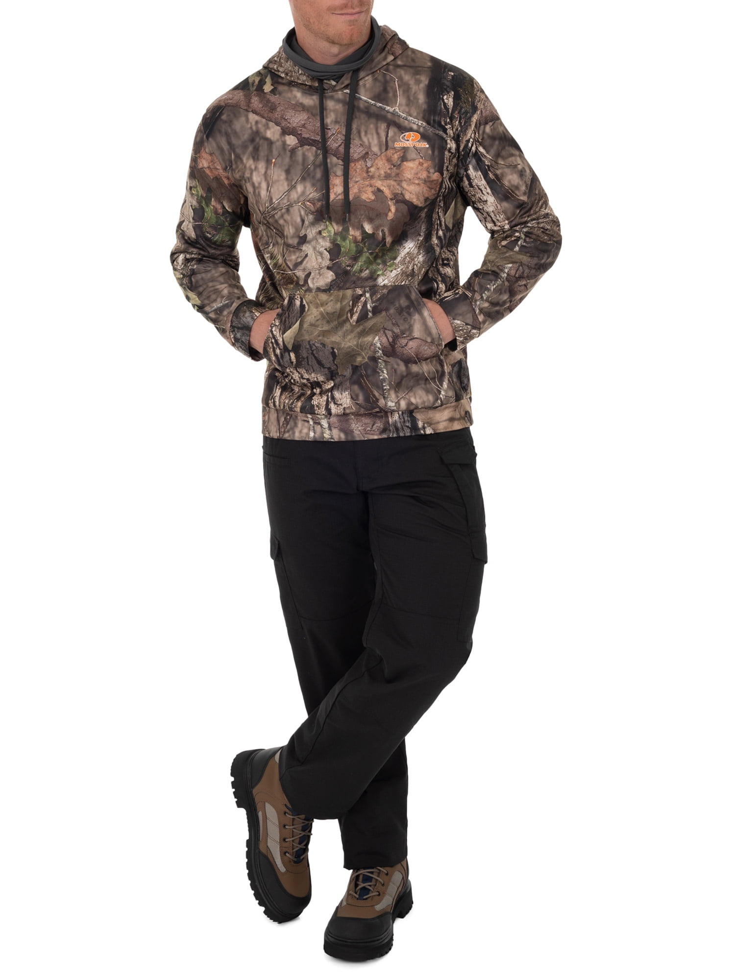 Mossy Oak Men's Long Sleeved Performance Fleece Camo Hunting Hoodie -  Walmart.com
