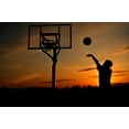 thumbnail image 2 of Silhouette Teen Boy Shooting Wall Mural by Wallmonkeys Peel and Stick Graphic (24 in W x 16 in H) WM59818, 2 of 4
