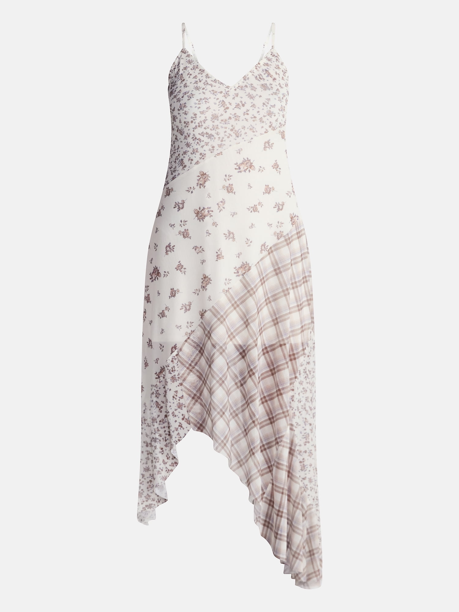 No Boundaries Mix Midi Dress, Women's XXS-4X