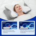 thumbnail image 4 of GTNSHUAI Cervical Pillow for Neck Pain Relief, Adjustable Orthopedic Memory Foam Bed Pillows with Cooling Case, 4 of 7