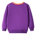 thumbnail image 3 of HILEELANG Toddler Boys Girls（12M-7T) PurplePumpkin Sweatshirt – Halloween & Thanksgiving Pullover Tops for Boys Girls, Cute Autumn Outfit, Sizes 4T, 3 of 5