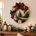 thumbnail image 4 of DIY Patchwork Wreath Kit, Christmas Tree Quilted Wall Decor Craft, 9.84 in Creative Seasonal Door Hanging Project for Adults, 4 of 4