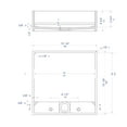 thumbnail image 2 of ALFI brand ABRS14S 14" Square White Matte Solid Surface Resin Sink, 2 of 12