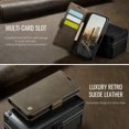thumbnail image 5 of Decase Premium Magnetic Flip Wallet Case with RFID Blocking+Card Slots Durable TPU Shell Kickstand Phone Protective Cover,Luxury PU Leather & TPU Material Shockproof Case for Google Pixel 9,Coffee, 5 of 11