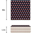 thumbnail image 3 of FMSHPON Independence Day American Flag Set of 4 Coaster for Drinks, Absorbent Ceramic Stone Coasters Cup Mat with Cork Base for Home Kitchen Room Coffee Table Bar Decor, 3 of 4