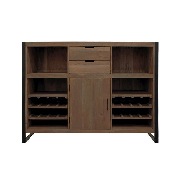 Moti Gail Wine & Bar Console in Gray Wash