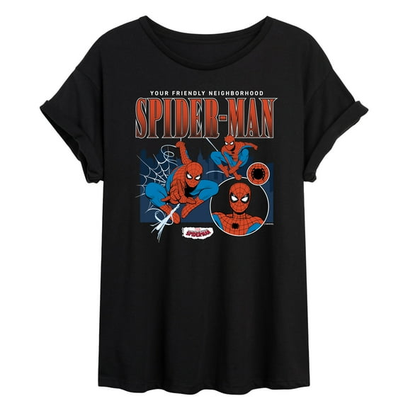 Marvel Your Friendly Neighborhood Spider-Man - Classic Spider Suit - Women's Oversized Graphic T-Shirt