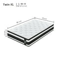thumbnail image 3 of Miniyam 12" Memory Foam Mattress for Adults, Individual Pocket Spring Hybrid Mattress, Twin-XL, 3 of 10