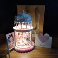 thumbnail image 5 of New music KT cat Hello Kitty DIY handmade birthday gift night light iron candlestick European high-end, 5 of 5