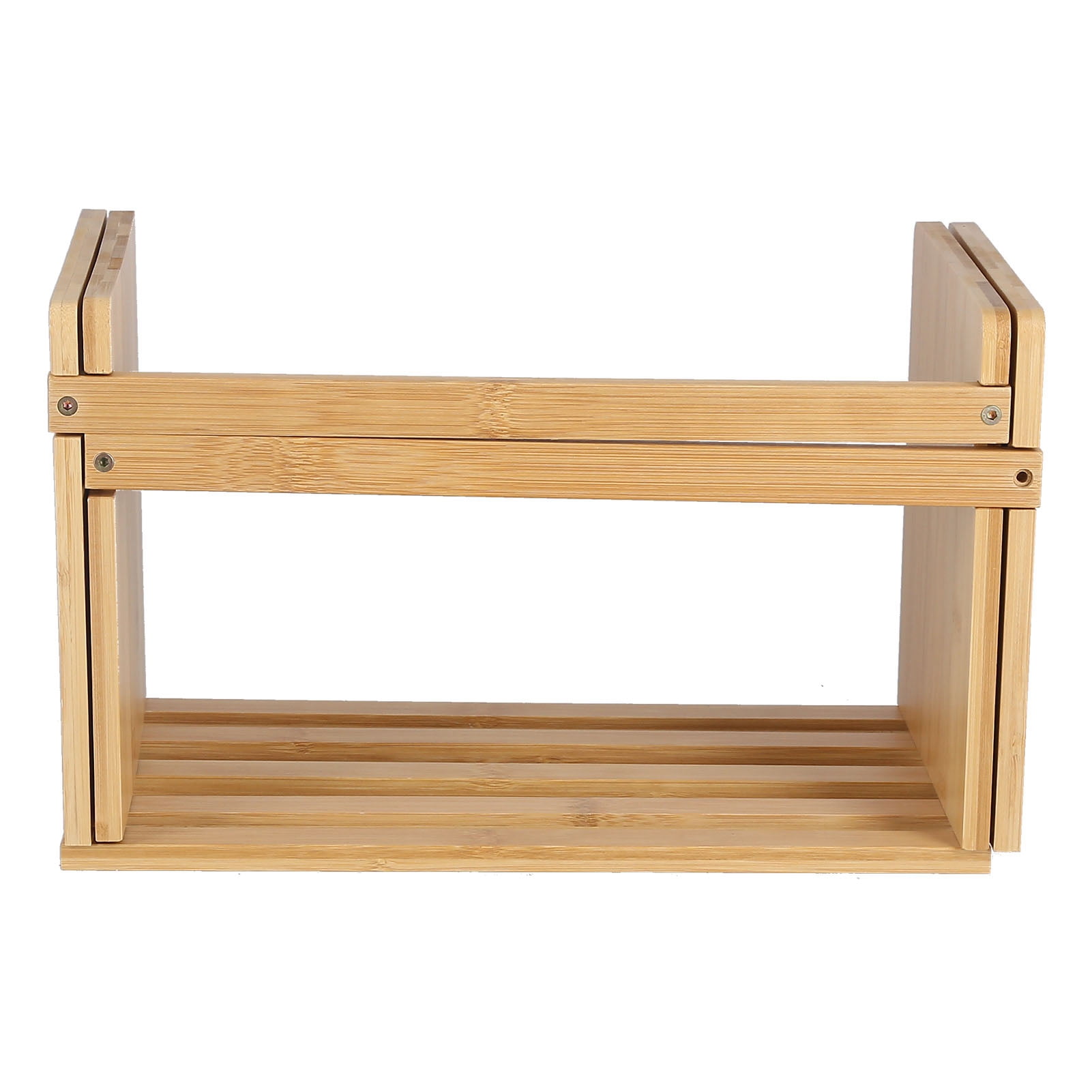 Ymiko Desk Organizer,Bookshelf,Expandable Bookshelf Bamboo Bookcase