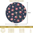 thumbnail image 3 of Pioneer Flower Floral Print Pattern Round Tablecloth 60 X 60 Inch, Wrinkle Resistant Wipeable Table Cloth for Kitchen Dining Picnic Patio Party, 3 of 6
