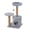 Grey, variant on Small Cat Tree Tower for Large Adult Cats with Wide Top Perch, Private Cat Condo and Sisal Scratching Post for Indoor Cats, Beige