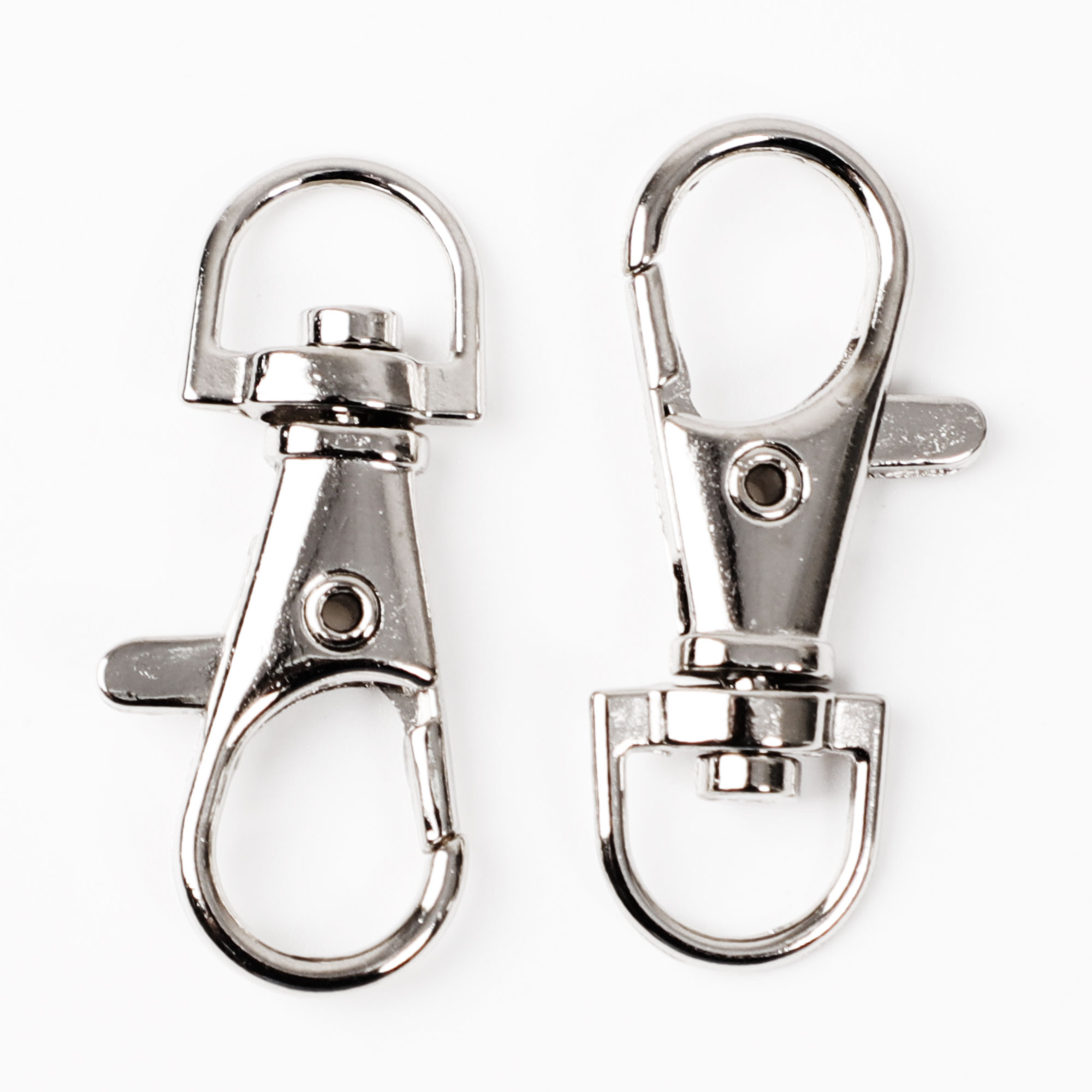 Unique Bargains 20 Pcs Metal Lobster Swivel Claw Clasps Hook Trigger Clip Buckle Keychains