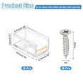 thumbnail image 2 of Uxcell LED Neon Mounting Clips Holder, Fixing Clamps for 9.5mm-10mm Width LED Strip Pack of 36, 2 of 7
