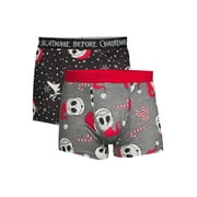 Nightmare Before Christmas Men's Jolly Pumpkin Head Boxer and Socks Set, 3-Piece, Sizes S-2X