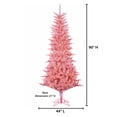 thumbnail image 3 of 7.5 ft. Pre Lit Clear Incandescent Pink Tuscany Tinsel Tree, 3 of 4