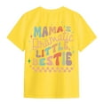 thumbnail image 5 of Gubotare Girls Tennis Tops Girl's Crop Top Graphic Tee Summer Round Neck Short Sleeve Pattern T Shirts (Yellow,Size 5-6 Years), 5 of 6