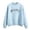 czb# Blue415, variant on CUZIBR Womens Sweatshirt Letter Print Graphic Long Sleeve Loose Mockneck Sweatshirts Retro Pullover Top Fall Winter Clothes,Blue