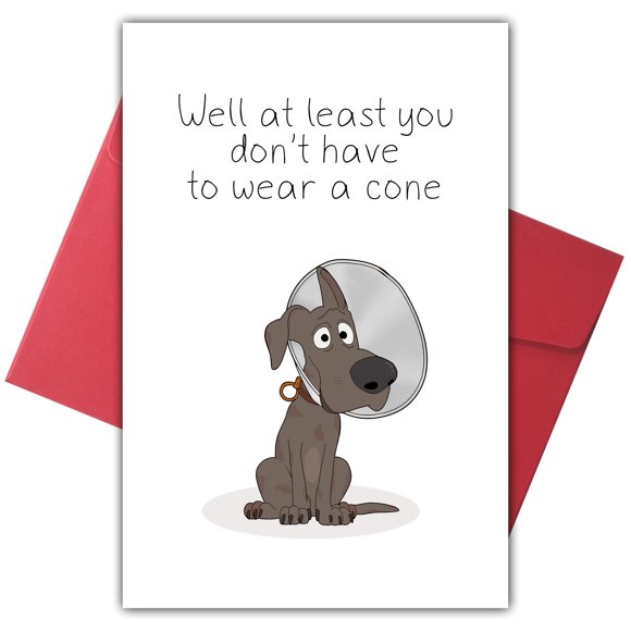 Tarjeta de felicitación Bewoow divertida para desear pronta recuperación, humor, 20 x 14 cm