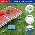 thumbnail image 3 of Juego de tablas Cornhole ROPODA portátil con 8 pufs, 3 of 7