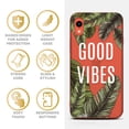 thumbnail image 4 of Case Yard iPhone-XR Case Clear Soft & Flexible TPU Ultra Low Profile Slim Fit Thin Shockproof Transparent Bumper Protective Cover Drop Protective Cell Phone Cases (Good Vibes), 4 of 8