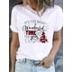 thumbnail image 5 of Camiseta de manga corta con estampado de corazón de amor de vino para mujer, ropa de Navidad, moda de Año Nuevo, Camisetas básicas, camisetas gráficas, 5 of 5
