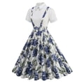 thumbnail image 5 of LYXSSBYX Casual Dresses for Women Women's Style Court Elegance Academy Age Reducing Elegance Large Skirt With Backstraps Retro Dress, 5 of 9
